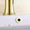 Sink Basin Trim Overflow Cover Brass Insert in Hole Round