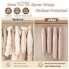 2 Pack Space Saving Hanging Garment Bags with Self Compression
