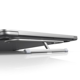 UGREEN Soporte para Laptop Aluminum Portátil, Plegable y Pegable, Base Soporte Laptop con Altura Ajustable de 30mm, Invisible Autoadhesivo con Altura Ergonómica para Portátiles y Tabletas