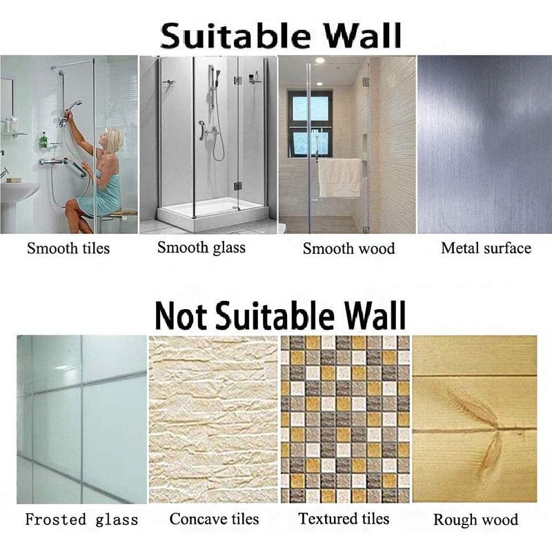 Fat-Cattie Adjustable Showerhead Holder, Bathroom Suction Cup Handheld Shower Head