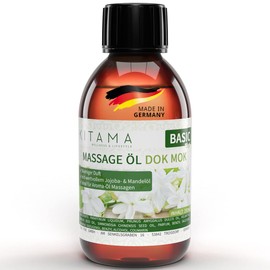 Kitama Massageöl Aroma Dok Mok Thai Wasser-Jasmin - Körper-Öl für Massagen - Pflegeöl - Aroma-Öl - pflegendes Entspannungs-Öl - 250ml