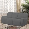 Easy-Going 8 Pieces Microfiber Stretch Sectional Recliner Sofa Slipcover Soft