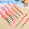 7PCS Silicone Brush Applicator Kit, Resin Brush Applicator UV Resin