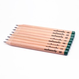 Montessorily Jumbo Thick Triangular Pencils for Preschooler, Kids, 3-6 yr old - My First Learning Pencil 6B