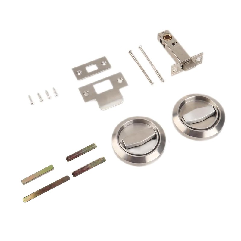 Dixiao 304 Stainless Steel Round Hidden Recessed Cup Door Lock,