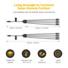 BougeRV Solar Y Branch Connectors Extra Long Solar Panel Parallel