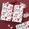 Love Wrapping Paper, Wedding Wrapping Paper With Red Heart and