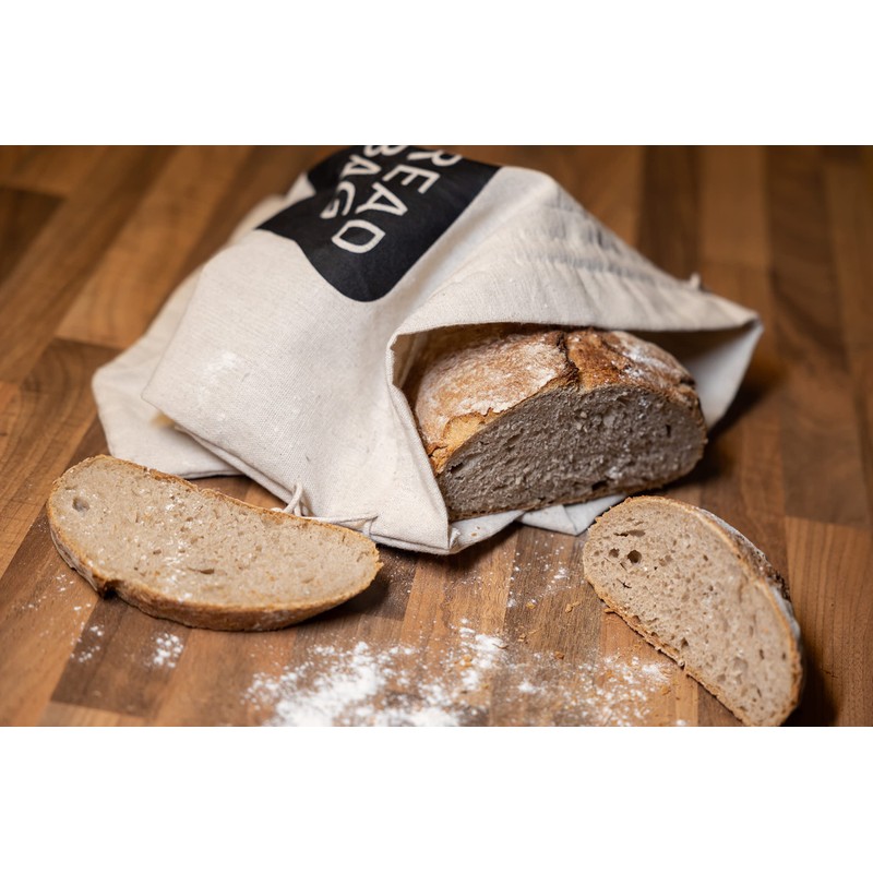 2 X Plastic Lined Bread Bags for Homemade Bread/Keep Bread