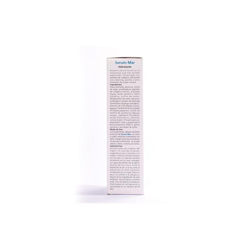 SERUM-MAR (Péptidos de Colágeno, Ácido Hialurónico de BD, Elastina, Vitamina