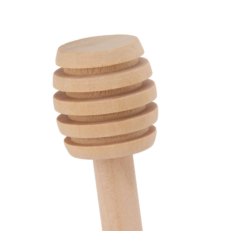 50pcs Honey Dipper Wooden Multipurpose Mini Honey Stirrer Stick for