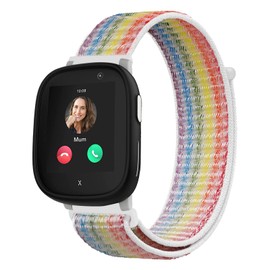 Niboow Bracelet for Xplora X6 Play, Kids Smartwatch Soft Breathable Replacement Strap, Girls Boys Nylon Watch Straps Adjustable Replacement Strap, Sports Watch Band for Xplora X6 Play