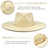 FLUFFY SENSE. Big Wide Brim Felt Rancher Fedora Hat for