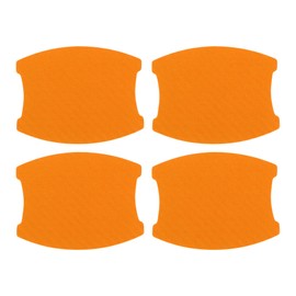 INFINAUTO 3D Car Door Handle Scratch Protector, 68x85mm Car Door Handle Protective Film Orange, 4 Pcs