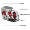ALTEZZA TAIL LIGHT CHROME Made for and Compatible with 99-04