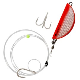 Westin Halibut Anti Twist - Natural Bait Assembly for Halibut, Bait Fish System for Sea Fishing, Sea System for Halibut Fishing, Colour: Orange Flash, Weight: 450 g