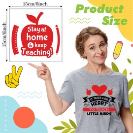 Teling 36 Sheets Teacher Iron on Transfers Inspirational Teacher Iron on Decals Motivational Boho Holiday Theme Teacher Transfers Iron on Patches for Gift Clothing Hats Tote Bag DIY(Inspirational)