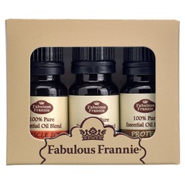 Fabulous Frannie Pure Essential Oil Blend Top 3 Set - Muscle Ice, Protect, Sleep 10ml (Pack of 3)