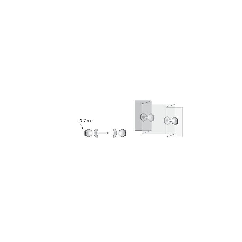 Telliswelt 50 Pleat Plugs for Fine Stores, Curtain Plugs for