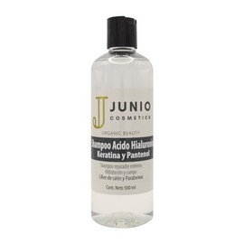 JUNIO - Shampoo con ácido hialuronico - Shampoo keratina - shampoo pantenol - Shampoo 500 ml - hipoalergénica - Aromaterapia - (No probado en animales)<