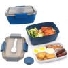 MUJUZE Adult Large Lunch Box, 2000 ml Bento Box with