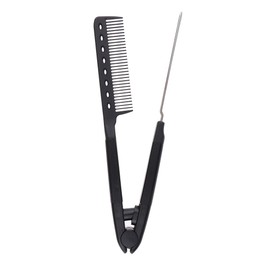 Perfeclan Folding Set Hair Comb Straight Hair Styling Comb Hair Brush Straightening Brush 5 Colors Black