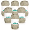 Reessy 100% Cotton Yarn for Crochet and Knitting, 6 Skeins
