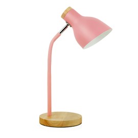 himmel Desk Lamp, Adjustable Metal Table Lamp, Children's Table Lamp for Bedroom, Living Room, E27 Socket Reading Next to Lamp (Pink)