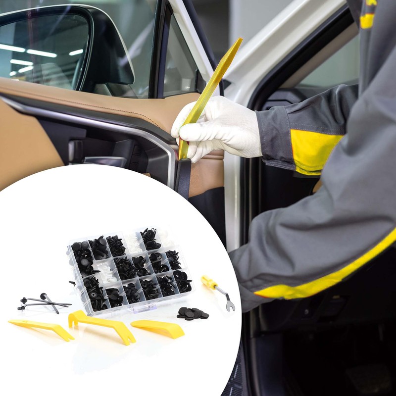 XPOtool Car Mounting Clips Set 703 Pieces Including Disassembly Tool,
