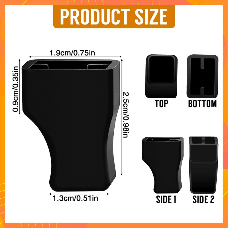 60 Pack Coffee Syrup Pump Tip Covers Black Rubber Pourer