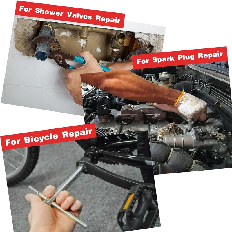 YOUKOOL 10-Piece Plumbers Spanner Wrench Set - Dual-Ended Socket Wrench
