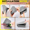 Qualirey 12 Pcs Mice Station with Key Triangle Bait Station