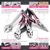 WORKPRO Pink Cordless Drill Driver with Toolbox, 43PCS Pink Tool