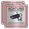 Video Surveillance Sign, Pack of 2, Private Property, 15 x