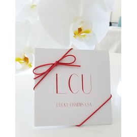 Lucky Charms USA Red String Evil Eye Knotted Bracelet with Cross and 3 Evil Eyes