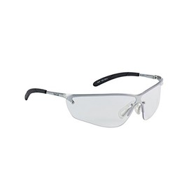 Bolle SILPSI Silium Spectacles Metal Frame Flex Temples with Tipgrip PC Lens, Clear