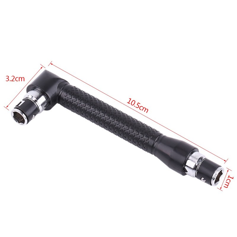 1/4 Inch Double Head Hex Socket Angle Hand Screwdriver 90