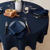 TRITON LINEN 100% Pure French Linen Tablecloths,65Inches Round Table Clothes