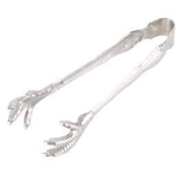 Eagle Claw Style Ice Tongs Food Grade Stainless Steel Prevents Slipping Ice Tongs for Home Bar Sugar Cubes Ice Cubes