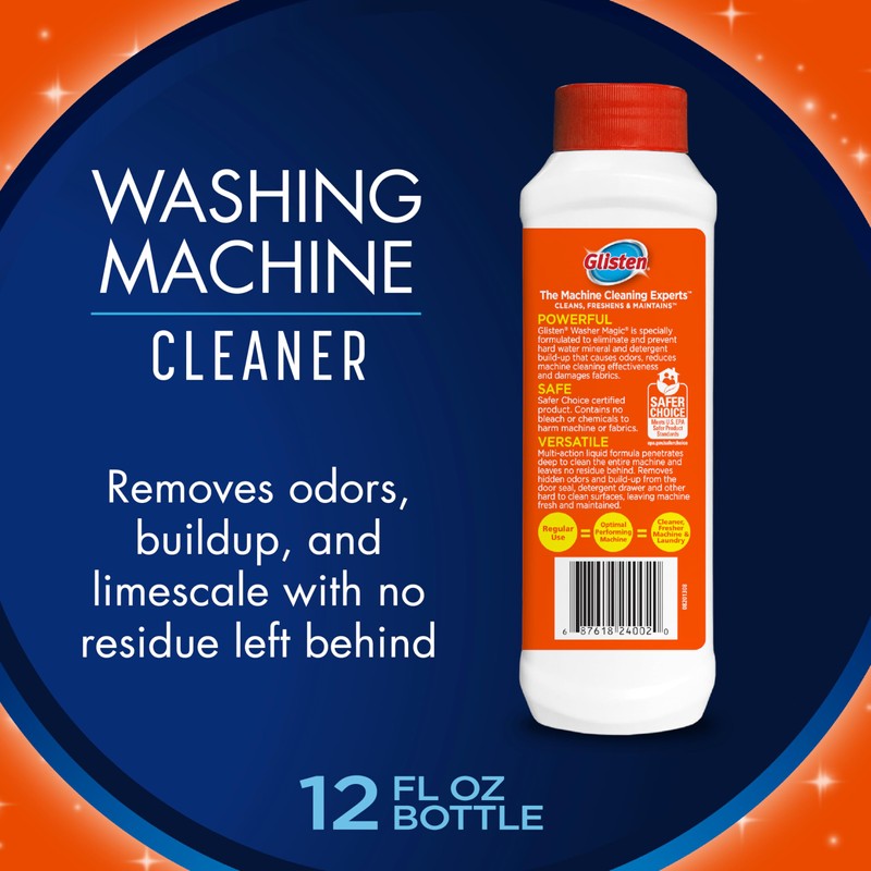 Glisten Dishwasher Magic Machine Cleaner and Disinfectant 2-Pack and Washer