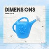 Union 63066 Watering Can with Tulip Design, 2 Gallon, Caribbean