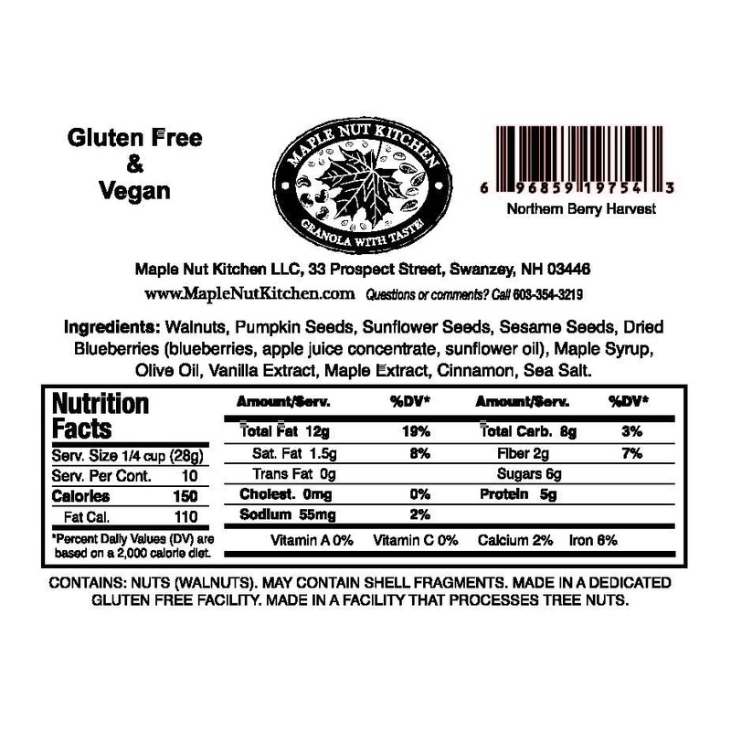 Maple Nut Kitchen Northern Berry Harvest Granola 10 oz –
