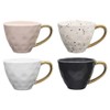 Ecology Speckle Gold Handled Mugs, 380 ml Capacity (Set of