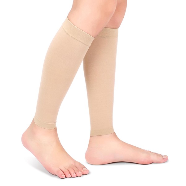 Cerlingwee 1 Pair 20-30MmHg Calf Compression Socks Vein Anti-Varicose Calf