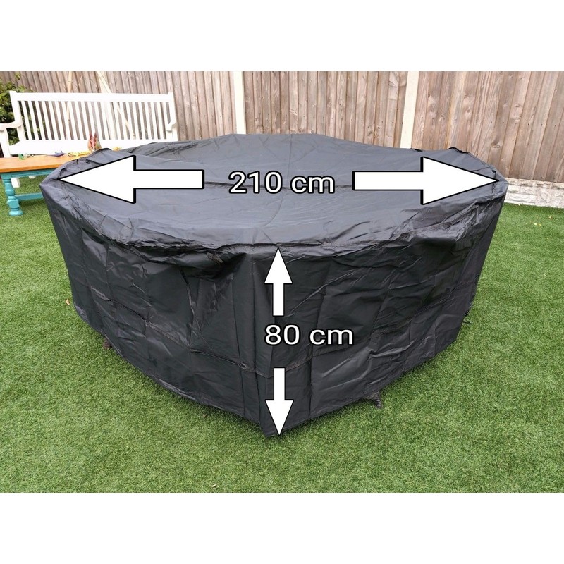 Speedwellstar Round Garden Table Hot Tub Cover Fitted Circular Drawstring
