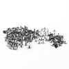 Julyun 50 Sets Metal Snap Rivets Chicago Screw 4MM Length,Slotted