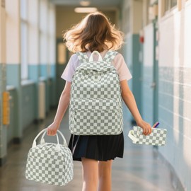 Bluboon School Backpack Teens Girls Boys Kids School Book Bags with Lunch Box Pencil Bag