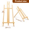 16 Pack 15 Inch Wood Easels, Easel Stand for Painting