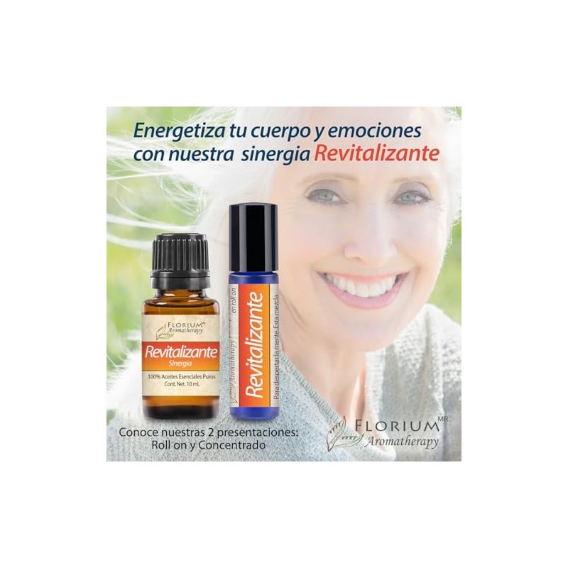 Revitalizante - Roll-on de Aceites Esenciales de Aromaterapia - 10