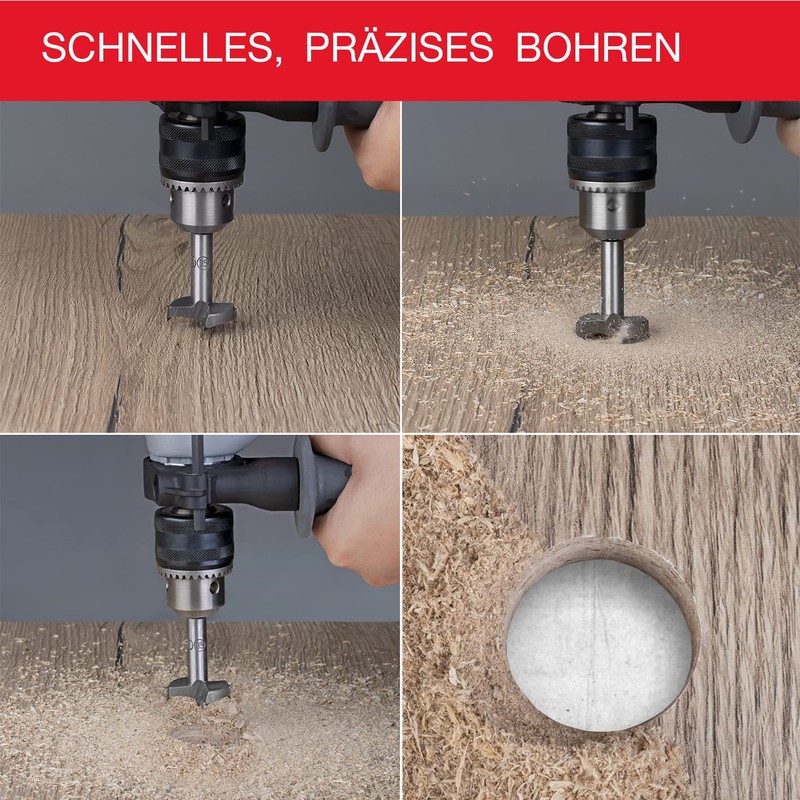 LouMaxx Forstner Drill Bit 35 mm - Hinge Hole Drill