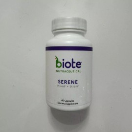 Biote Nutraceuticals Serene Mood + Stress 60 Capsules New Sealed Exp 02/26